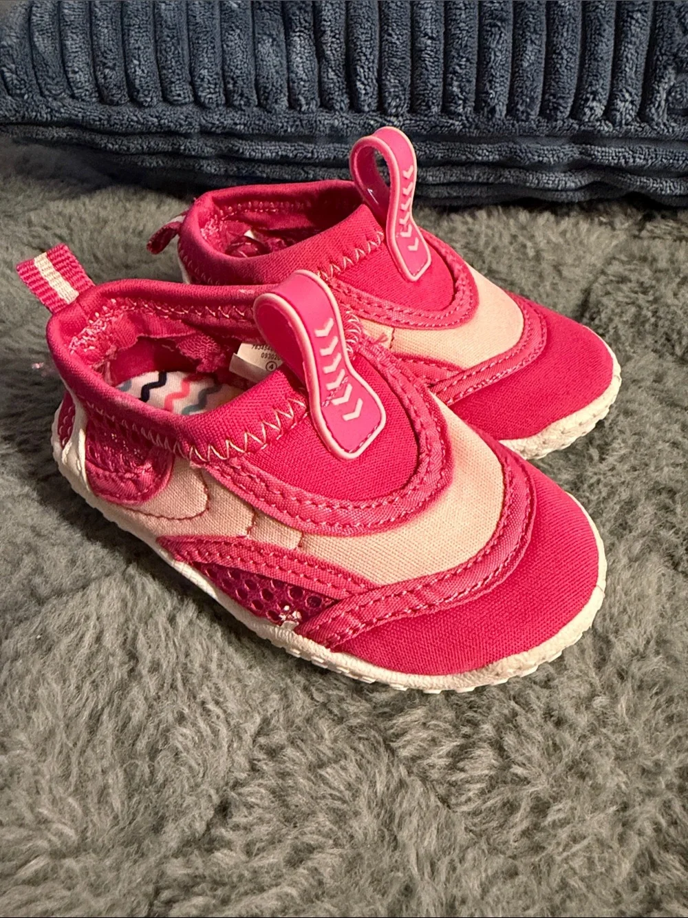 Koala Kids Hot Pink & Light Pink Slip-On Toddler Walker Shoes